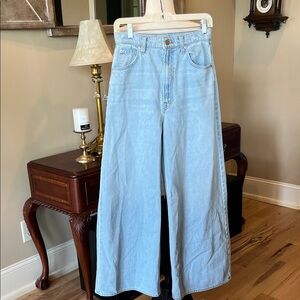 SNACKS LA From Mother Wide Leg Jeans New Light Wash